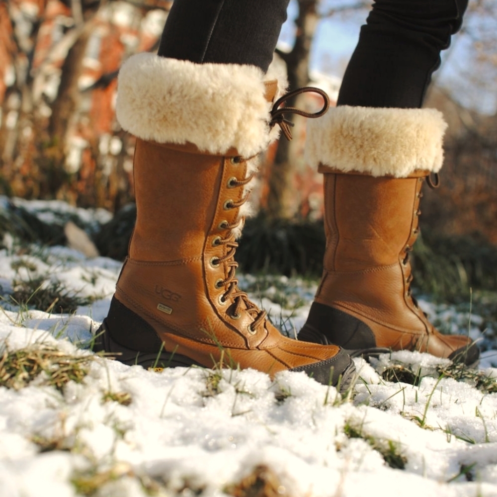 UGG Brown and Black Winter Boots